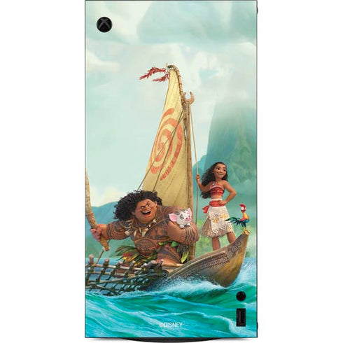 Disney Princess Moana and Maui Set Sail XBox Series X Digital Edition Console Skin