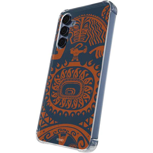 Disney Moana Octopus Tropical Print Art Galaxy A35 5G Clear Case
