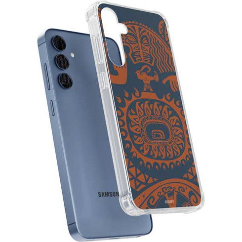 Disney Moana Octopus Tropical Print Art Galaxy A55 5G Clear Case