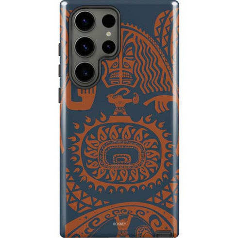 Disney Princess Moana Octopus Tropical Print Art Galaxy S23 Ultra Pro Case