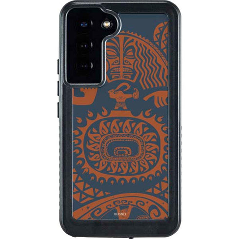 Disney Moana Octopus Tropical Print Art Galaxy S24 Plus Waterproof Case