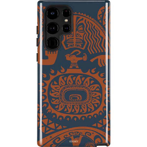 Disney Princess Moana Octopus Tropical Print Art Galaxy S25 Ultra Impact Case