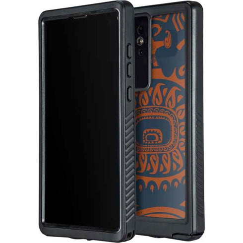 Disney Moana Octopus Tropical Print Art Galaxy S24 Ultra Waterproof Case