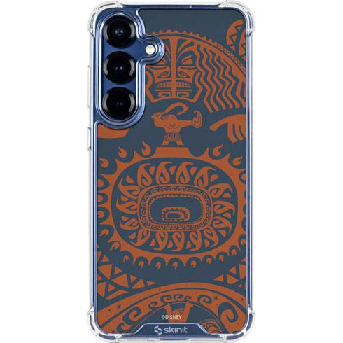 Disney Princess Moana Octopus Tropical Print Art Galaxy S25 Plus Clear Case