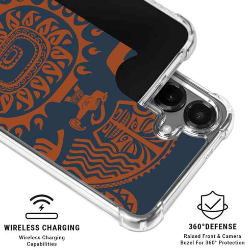 Disney Princess Moana Octopus Tropical Print Art Galaxy S26 Plus Clear Case