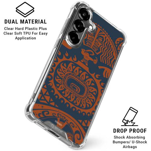 Disney Princess Moana Octopus Tropical Print Art Galaxy S26 Plus Clear Case