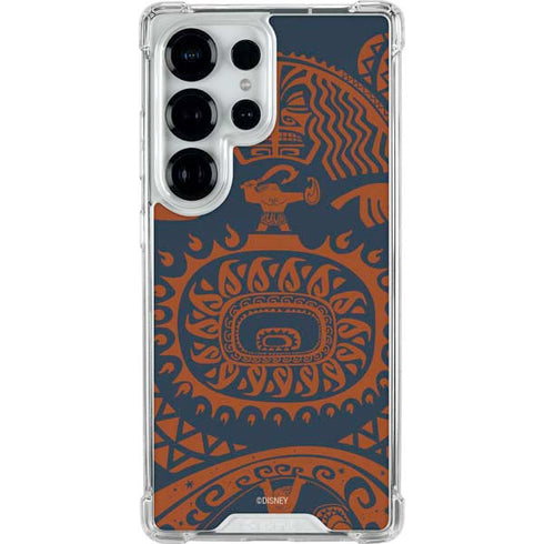 Disney Princess Moana Octopus Tropical Print Art Galaxy S26 Ultra Clear Case