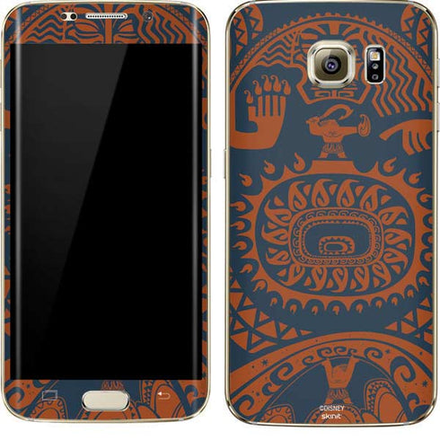 Disney Moana Octopus Tropical Print Art Galaxy S7 Edge Skin