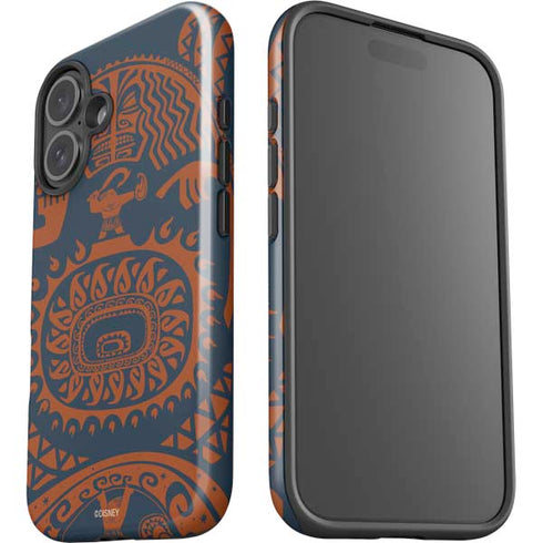 Disney Princess Moana Octopus Tropical Print Art iPhone 16 Impact Case