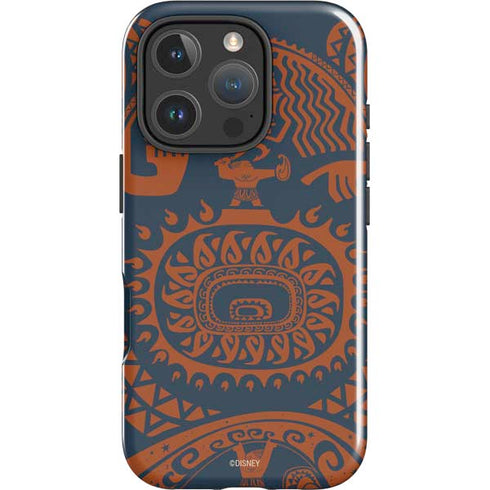 Disney Princess Moana Octopus Tropical Print Art iPhone 16 Pro Impact Case
