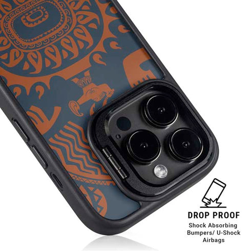 Disney Princess Moana Octopus Tropical Print Art iPhone 16 Pro Kickstand Case
