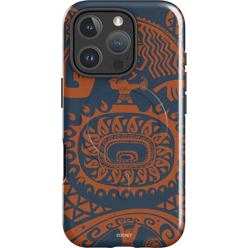 Disney Princess Moana Octopus Tropical Print Art iPhone 16 Pro Magsafe Impact Case