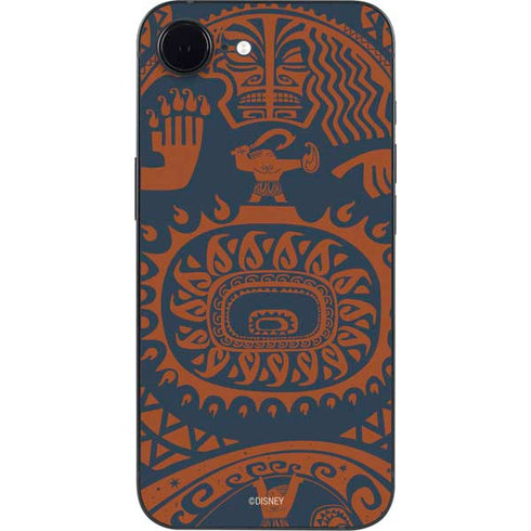 Disney Princess Moana Octopus Tropical Print Art iPhone 16e Skin