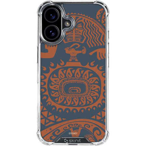 Disney Princess Moana Octopus Tropical Print Art iPhone 17 Clear Case