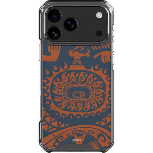 Disney Princess Moana Octopus Tropical Print Art iPhone 18 Pro Max Clear Case