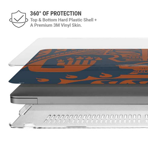 Disney Princess Moana Octopus Tropical Print Art MacBook Pro 14in (2021-24) Case plus Skin
