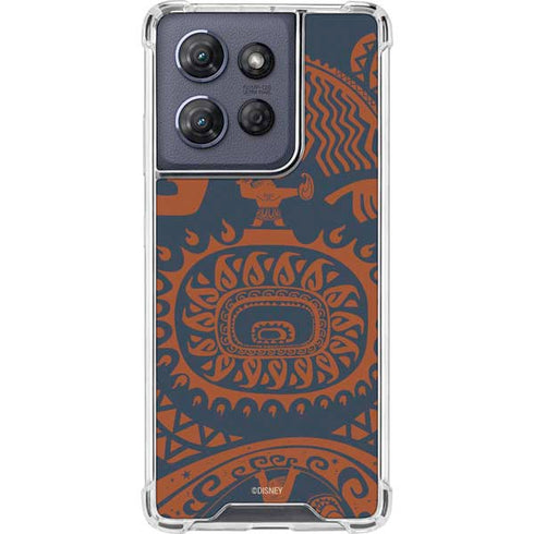 Disney Princess Moana Octopus Tropical Print Art Moto G Play 5G (2025) Clear Case