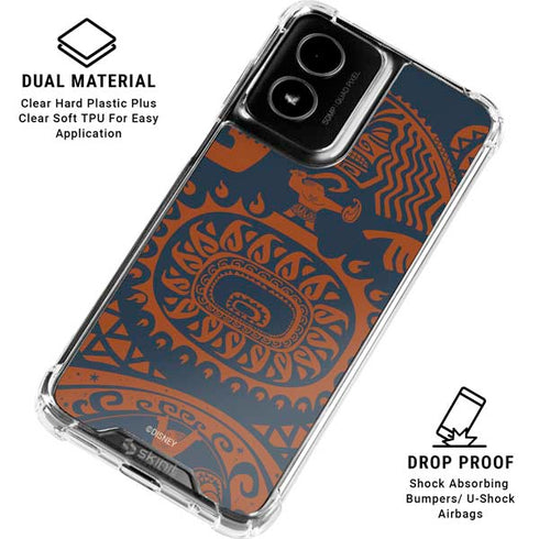 Disney Moana Octopus Tropical Print Art Moto G Power 5G (2024) Clear Case