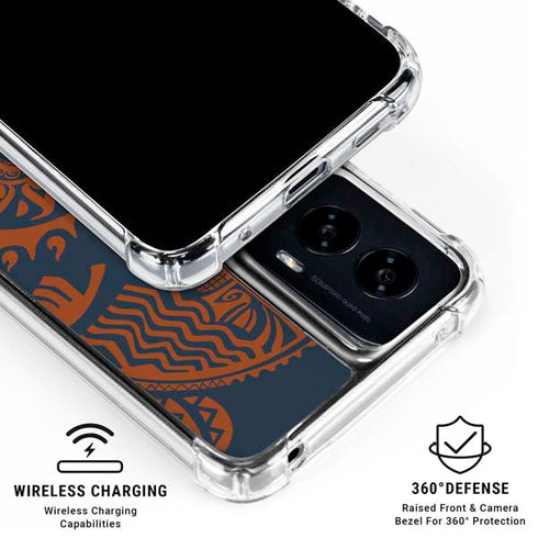 Disney Moana Octopus Tropical Print Art Moto G Power 5G (2024) Clear Case