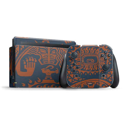 Disney Princess Moana Octopus Tropical Print Art Nintendo Skins