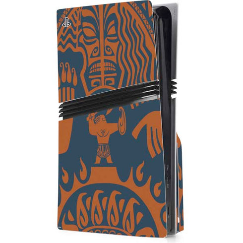 Disney Princess Moana Octopus Tropical Print Art PS5 Pro Disk Console Skin