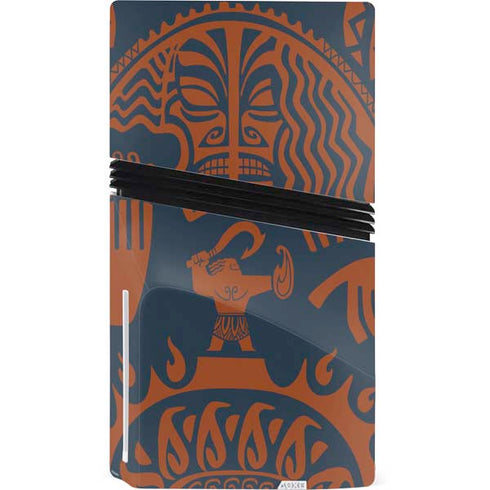 Disney Princess Moana Octopus Tropical Print Art PS5 Pro Disk Console Skin