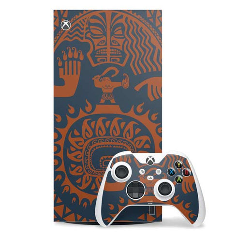 Disney Princess Moana Octopus Tropical Print Art Xbox Series X Skins