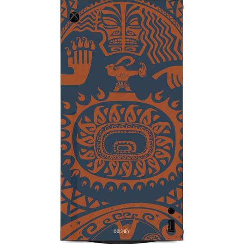 Disney Princess Moana Octopus Tropical Print Art XBox Series X Digital Edition Console Skin