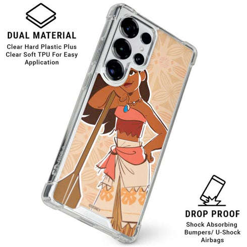 Disney Princess Moana Portrait Galaxy S25 Ultra Clear Case