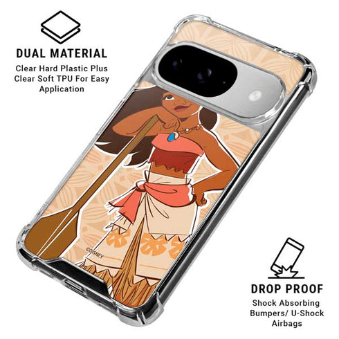 Disney Princess Moana Portrait Google Pixel 10 Clear Case