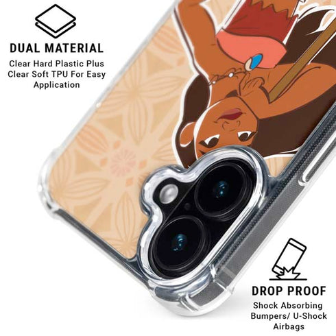 Disney Princess Moana Portrait iPhone 16 Clear Case