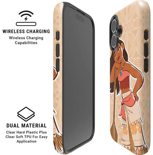 Disney Princess Moana Portrait iPhone 16 Magsafe Impact Case