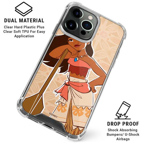 Disney Princess Moana Portrait iPhone 16 Pro Max Clear Case