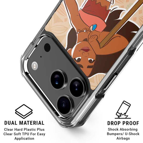 Disney Princess Moana Portrait iPhone 18 Pro Clear Case
