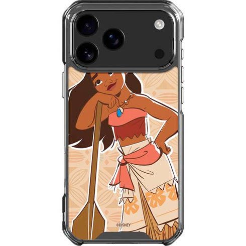Disney Princess Moana Portrait iPhone 18 Pro Max Clear Case