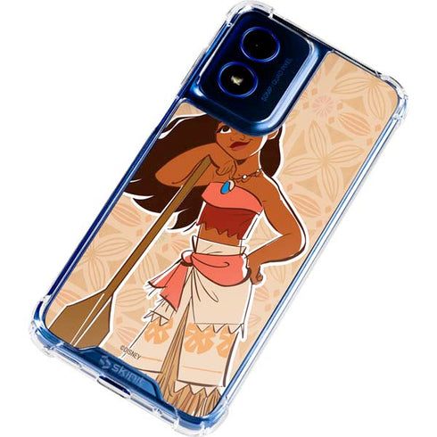 Disney Princess Moana Portrait Moto G Play 4G (2024) Clear Case
