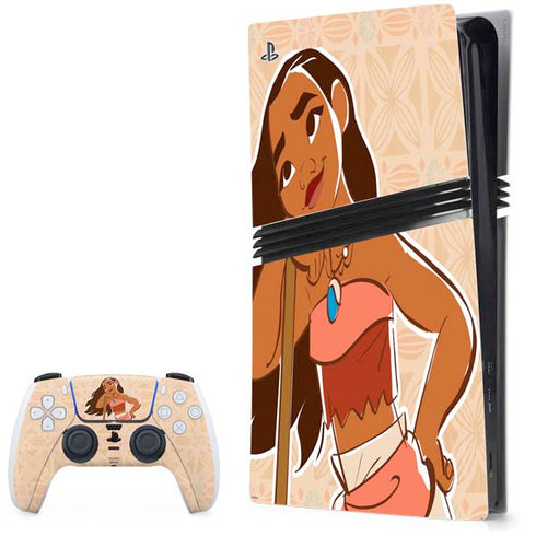 Disney Princess Moana Portrait PS5 Pro Bundle Skin