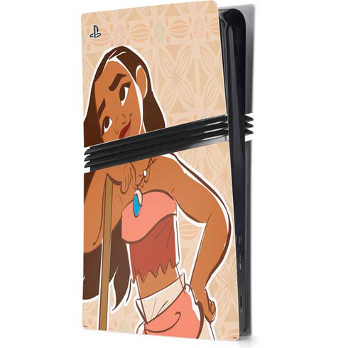 Disney Princess Moana Portrait PS5 Pro Console Skin