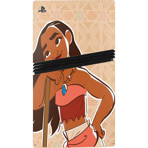 Disney Princess Moana Portrait PS5 Pro Disk Bundle Skin