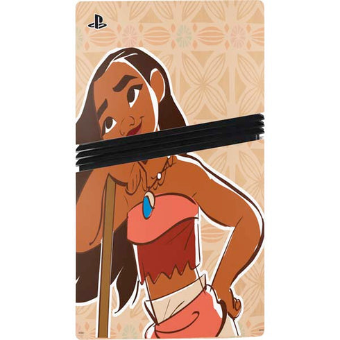 Disney Princess Moana Portrait PS5 Pro Disk Console Skin