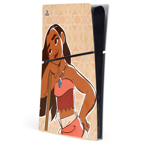 Disney Moana Portrait PS5 Slim Digital Edition Console Skin