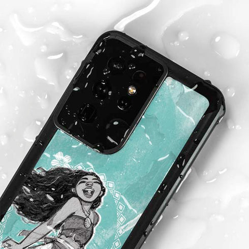 Disney Moana Singing Galaxy S24 Ultra Waterproof Case