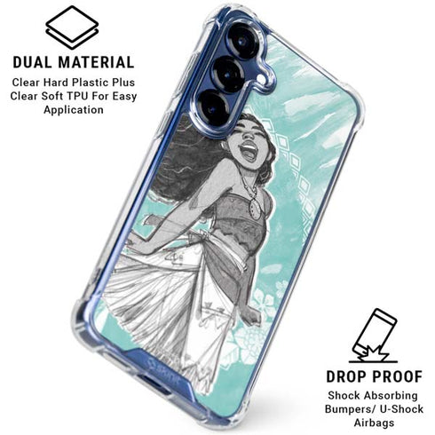 Disney Princess Moana Singing Galaxy S25 Clear Case