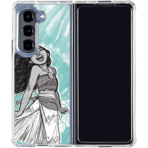 Disney Moana Singing Galaxy Z Fold5 5G Clear Case