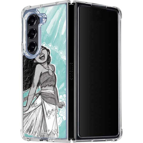 Disney Moana Singing Galaxy Z Fold5 5G Clear Case