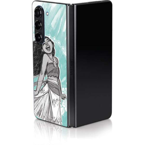 Disney Moana Singing Galaxy Z Fold5 5G Skin