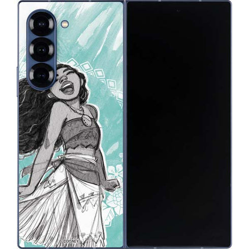 Disney Princess Moana Singing Galaxy Z Fold6 Skin