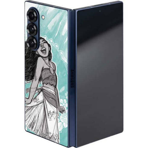 Disney Princess Moana Singing Galaxy Z Fold6 Skin