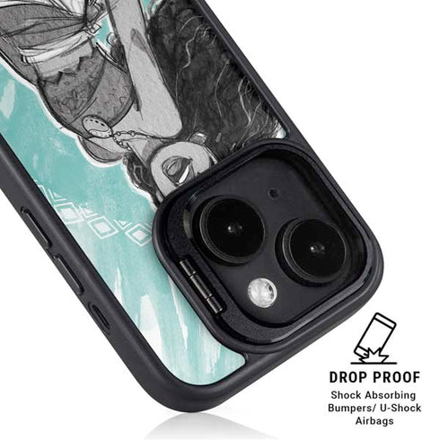 Disney Princess Moana Singing iPhone 15 Plus Kickstand Case