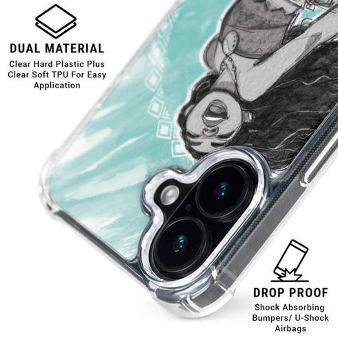 Disney Princess Moana Singing iPhone 16 Plus Clear Case